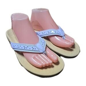 Vionic Casandra Purple Toe Post Slip On Flip‎ Flop Thong Sandals Womans Size 11